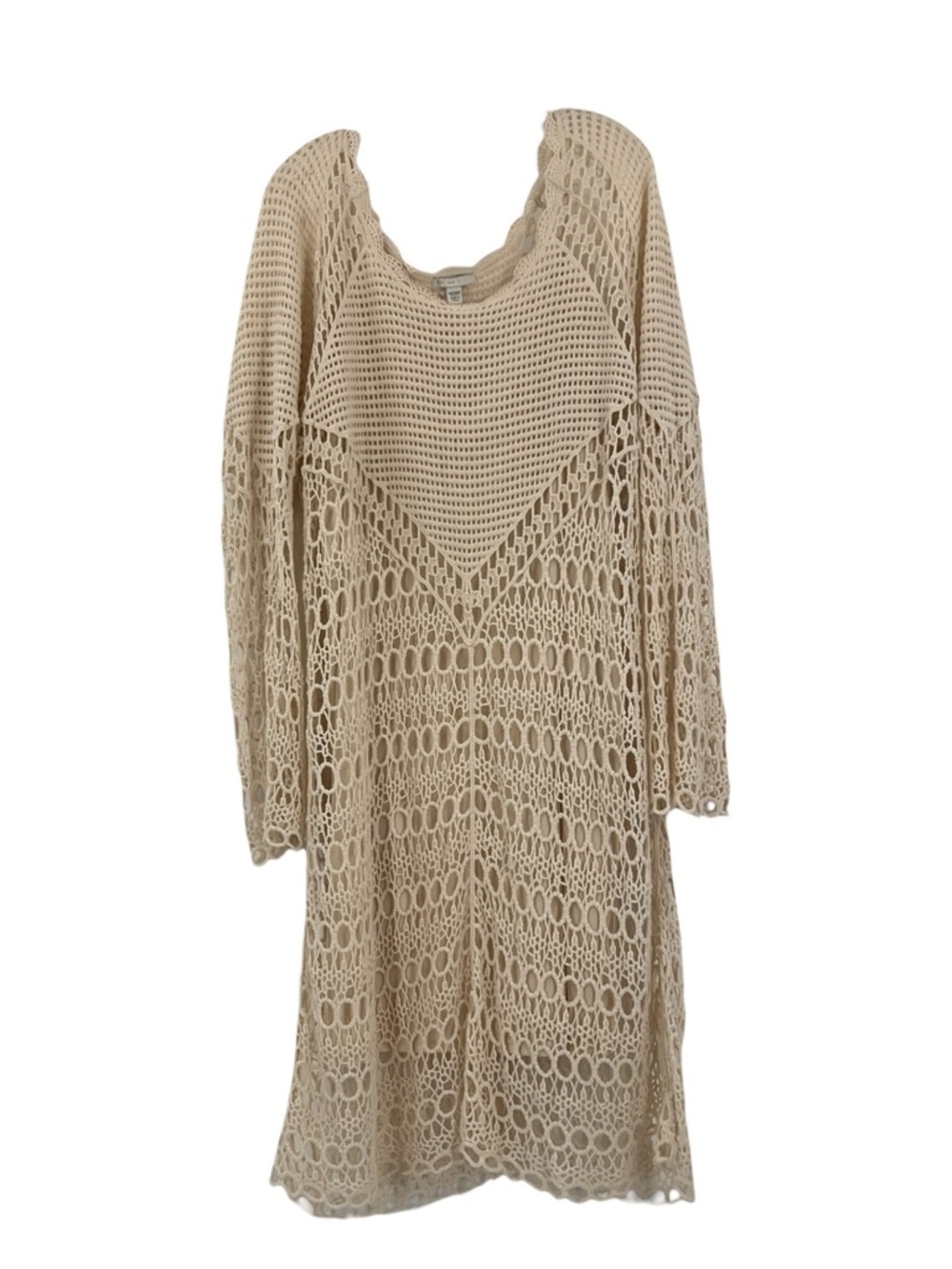 Crocheted Midi Slip Lining Bell Sleeves cottagecore Special Occasion Dress 18/20